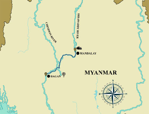 myanmar days 1 night 202021 ds map